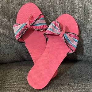 NWT Havaianas You St. Tropez Pink Porcelain Sandals